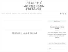 Tablet Screenshot of healthyunderpressure.com